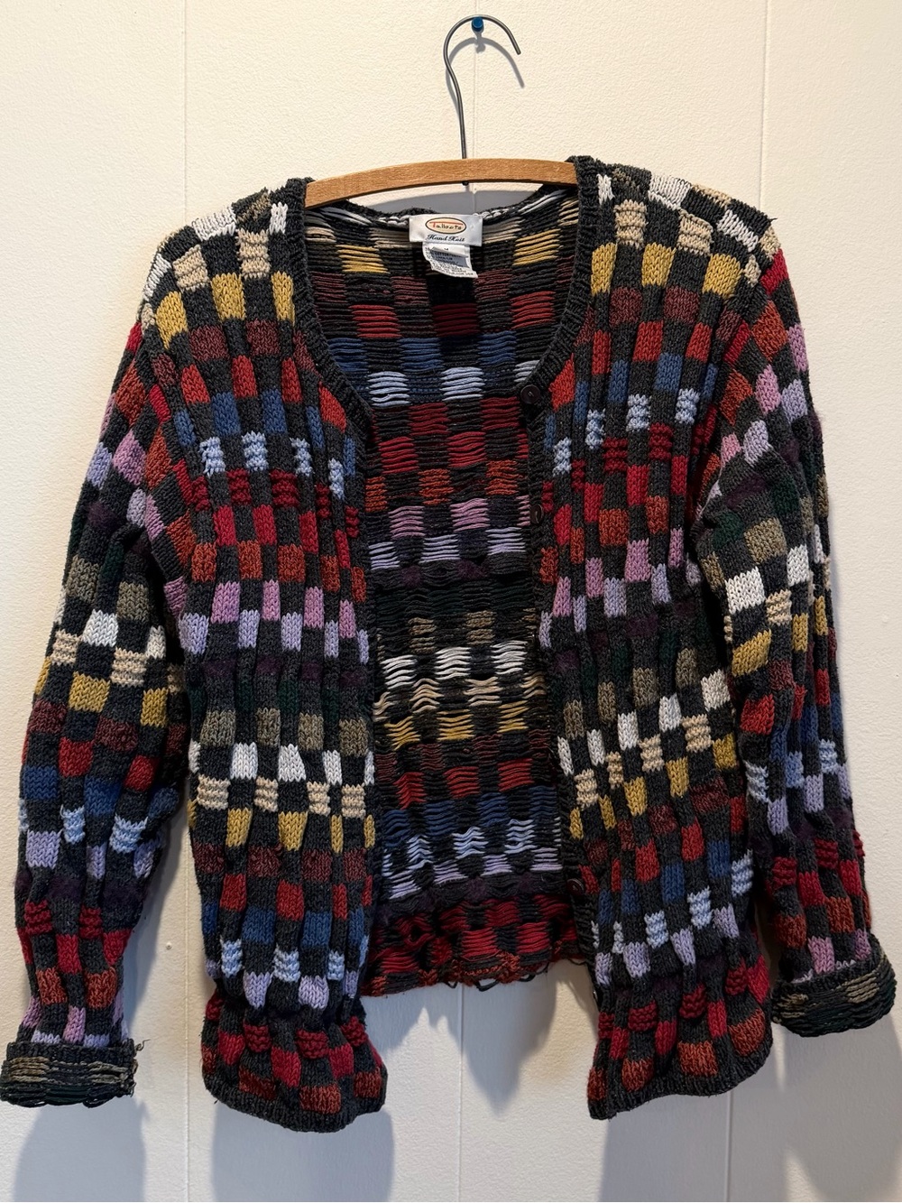 Talbots patchwork knit sweater